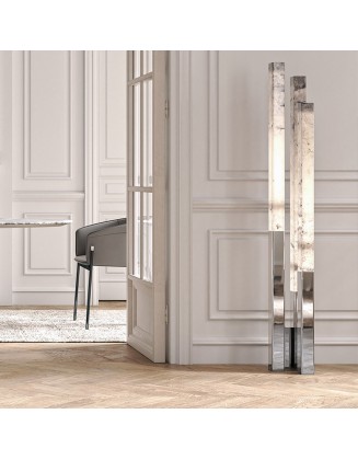 Modern simple stainless steel marble floor lamp