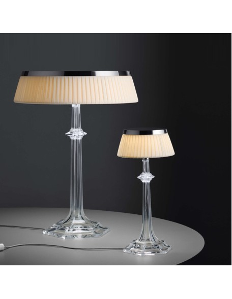 Modern classical luxury crystal fabric table lamp