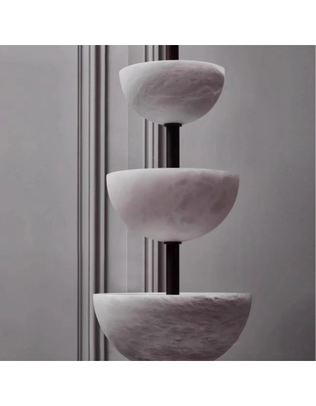 Italian modern light luxury marble floor lamp